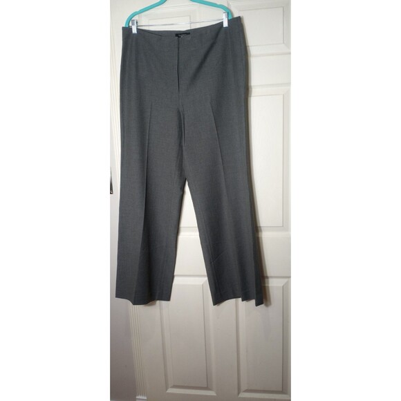 Talbots Womens Pants Gray Saize 16Mid Rise Signature Career Polyester Wool Blend - Picture 1 of 16